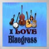 POSTER J'AIME BLUEGRASS -POSTER (Devant)