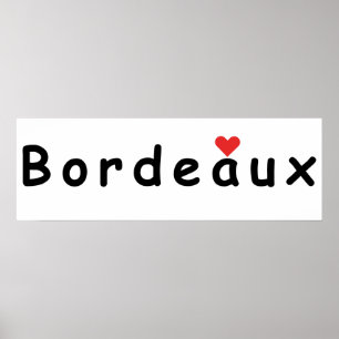 Poster J'aime Bordeaux