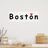Poster J'aime Boston (Cuisine)