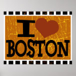 Poster J'aime Boston - Pop art 2<br><div class="desc">J'aime Boston - Pop art</div>