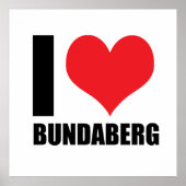 Poster J'aime Bundaberg (Devant)