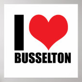 Poster J'aime Busselton (Devant)