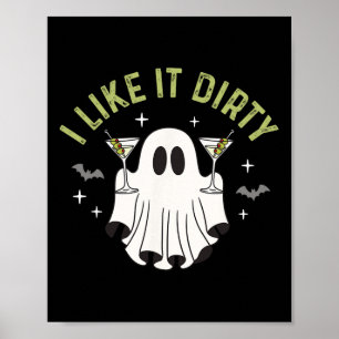 Poster J'Aime Ça Sale Halloween Sale Martini Ghost