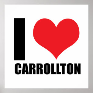 Poster J'aime Carrollton