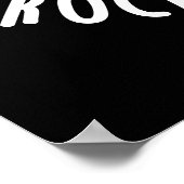 Poster J'Aime Cette Roche De Moulage Et Roulez Dark BG (Coin)