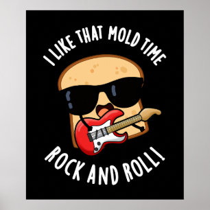 Poster J'Aime Cette Roche De Moulage Et Roulez Dark BG