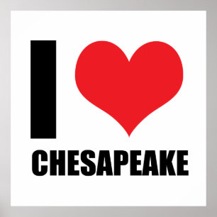 Poster J'aime Chesapeake
