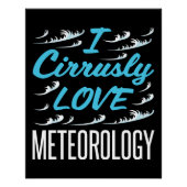 Poster J'aime Cirrusly Météorologie Météorologue (Devant)