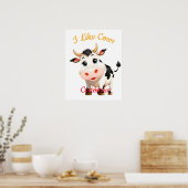 Poster J'Aime Cows Art Thunder_Cove (Cuisine)