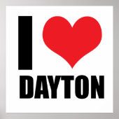 Poster J'aime Dayton (Devant)
