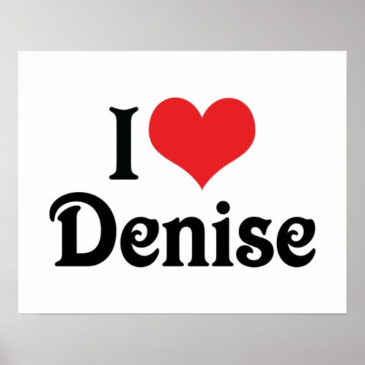 Poster J'aime Denise (Devant)
