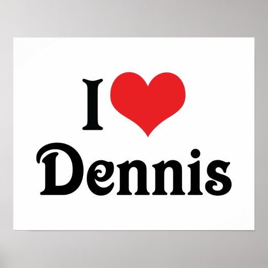 Poster J'Aime Dennis (Devant)