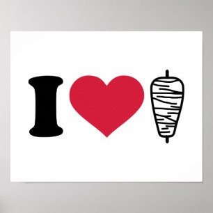 Poster J'aime Doner kebap