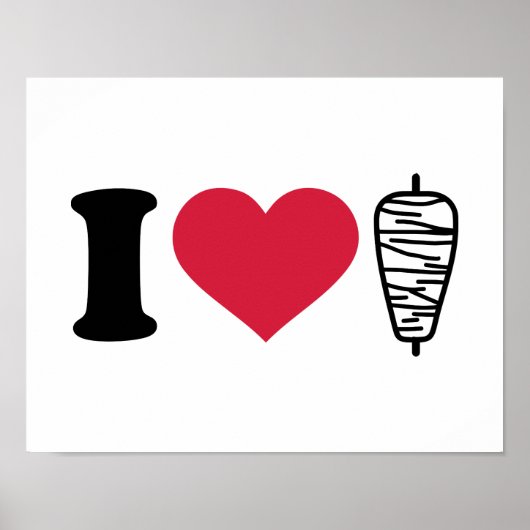 Poster J'aime Doner kebap (Devant)