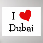 Poster J'aime Dubaï (Devant)