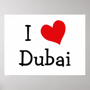 Poster J'aime Dubaï