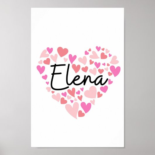 Poster J'aime Elena (Devant)