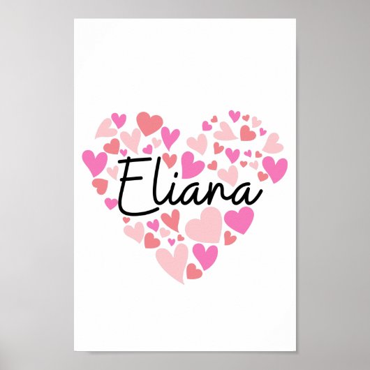 Poster J'aime Eliana (Devant)