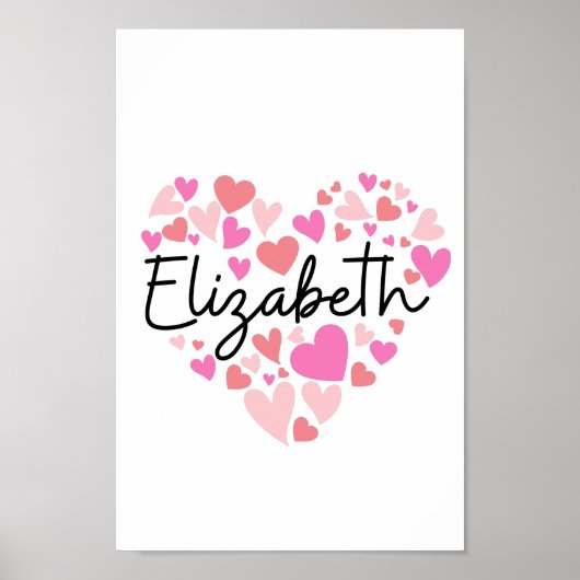 Poster J'aime Elizabeth (Devant)