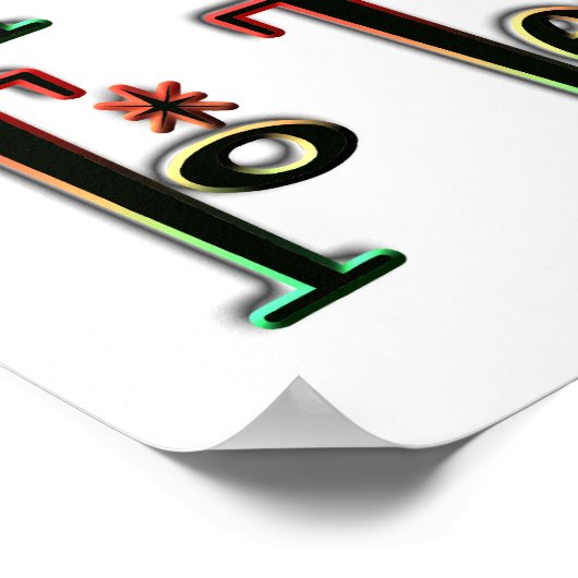 Poster J'Aime Enseigner (Coin)