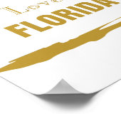 Poster J'aime Florida Gold (Coin)