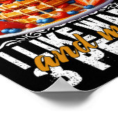 Poster j'aime gaufre et peut-être 3 personnes (Coin)