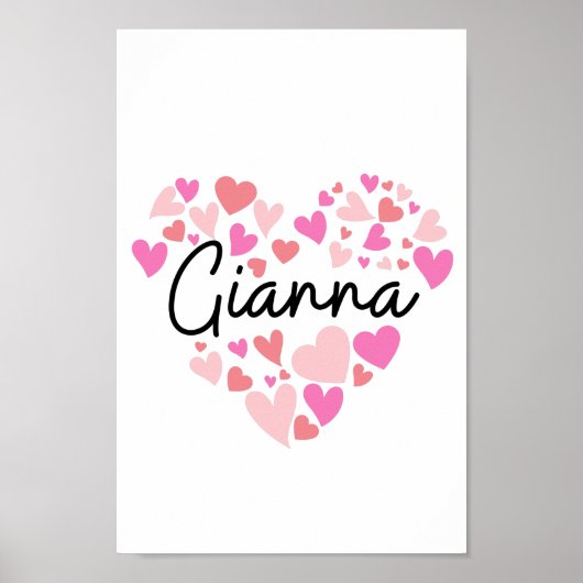 Poster J'aime Gianna (Devant)