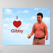 Poster J'aime Gibby (Devant)