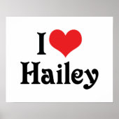 Poster J'aime Hailey (Devant)