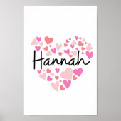 Poster J'aime Hannah (Devant)