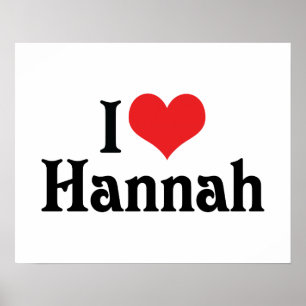 Poster J'aime Hannah