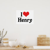 Poster J'aime Henry (Cuisine)