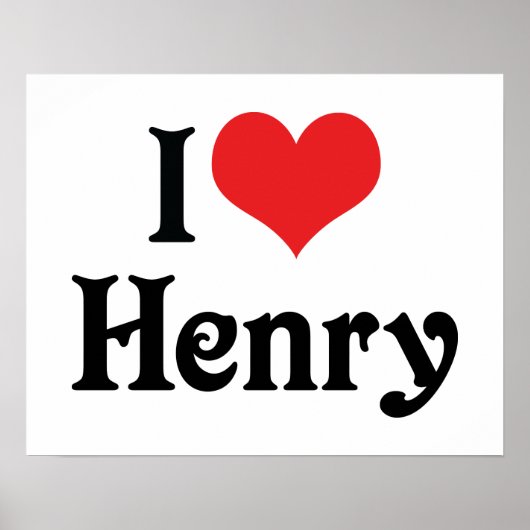 Poster J'aime Henry (Devant)