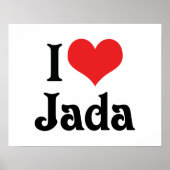 Poster J'aime Jada (Devant)