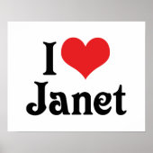 Poster J'aime Janet (Devant)