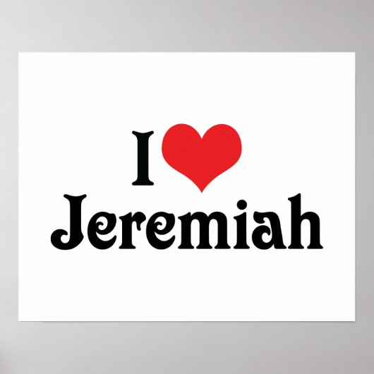 Poster J'aime Jeremiah (Devant)