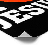 Poster J'aime Jésus (Coin)