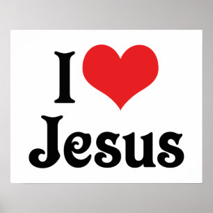 Poster J'aime Jésus