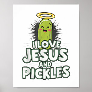 Poster J'Aime Jésus Et Les Piquettes