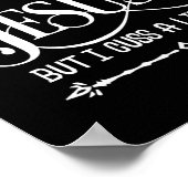 Poster J'Aime Jésus Mais Je Cusse Un Peu (Coin)