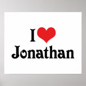 Poster J'aime Jonathan (Devant)