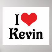 Poster J'aime Kevin (Devant)