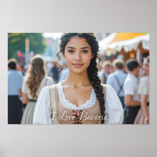 POSTER J'AIME LA BAVIÈRE
