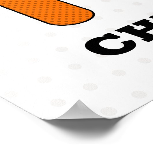 Poster J'aime la chimie (Coin)