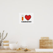 Poster J'aime la chimie (Cuisine)