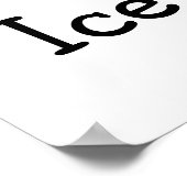 Poster J'Aime La Crème De Glace (Coin)