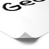 Poster J'aime la géométrie (Coin)