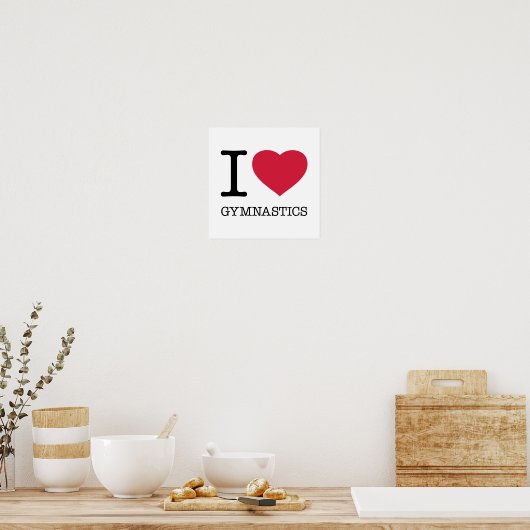 POSTER J'AIME LA GYMNASTIQUE (Cuisine)