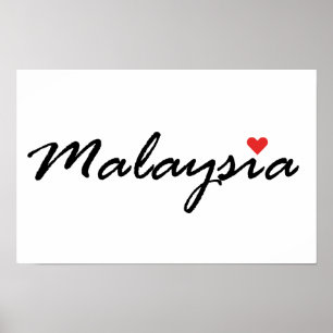 Poster J'aime la Malaisie