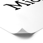 Poster J'aime la microbiologie (Coin)